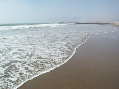 the beach at Ventura, California USA; photo credit Susan Kramer